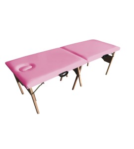 Maca de Madeira Portátil Com Orifício Estofado Rosa MT-02RO - Best Pro